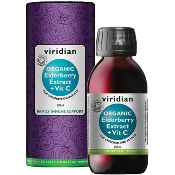 Viridian Organic Elderberry Extract with Vitamin C