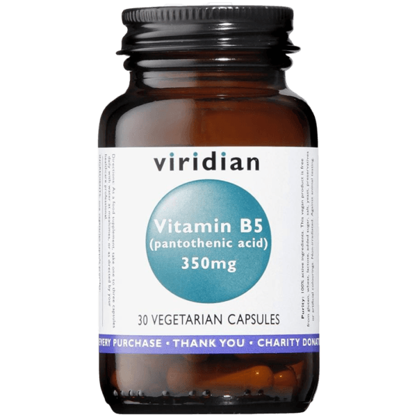 Viridian - Vitamin B5 (Pantothenic Acid) 30 Caps