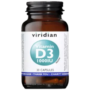 Viridian Vitamin D3 1000ug Vegi Capsules