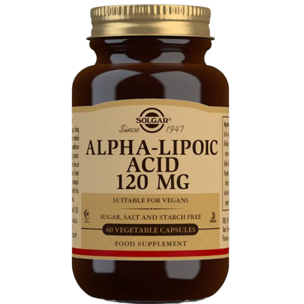 Alpha-Lipoic Acid 120 mg Vegetable Capsules