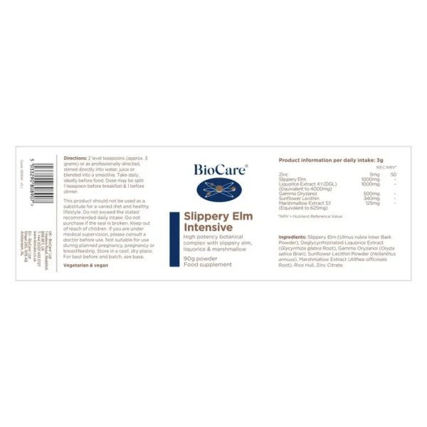 BioCare - Slippery Elm Intensive 90g - Image 2